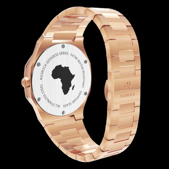 Asorock Watches Rosegold/Black Goddess Womens watch | Unique watch main image 5